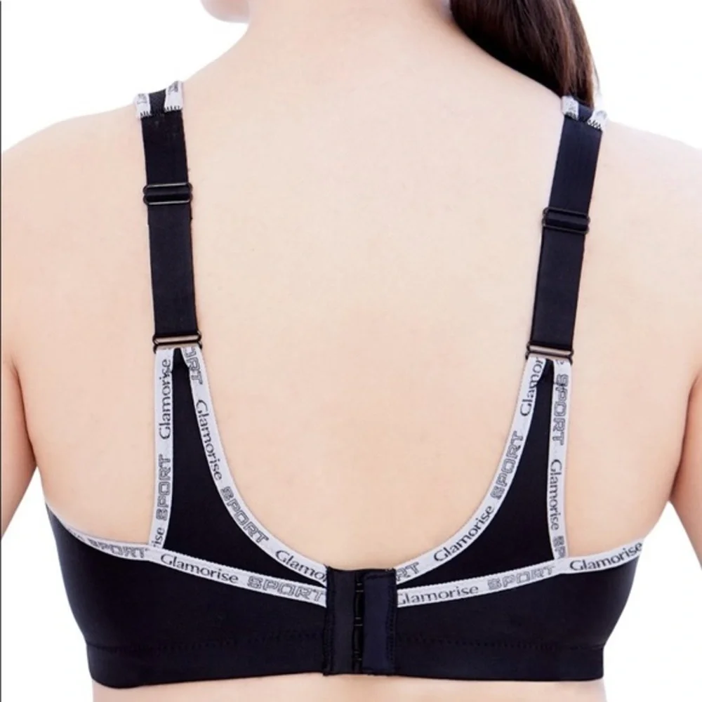 GLAMORISE No Bounce Cami Sports Bra Size 4…